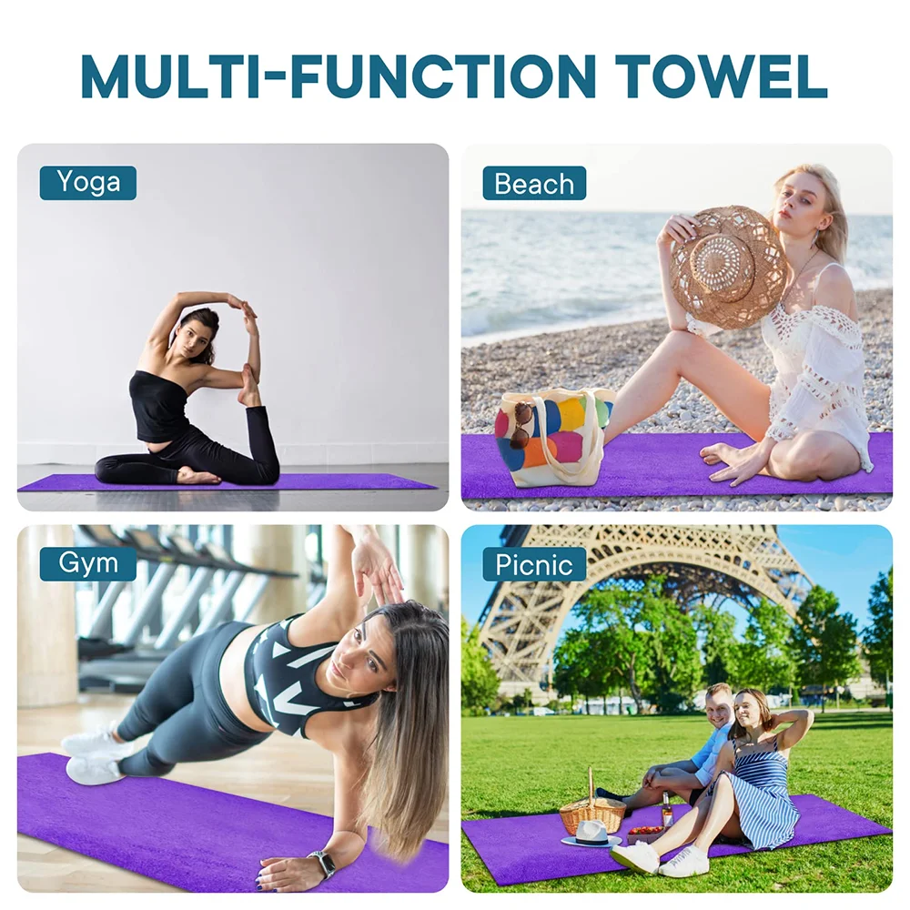 Apex Ritual Hot Yoga Towel – Non-Slip Sweat-Absorbent Mat Towel