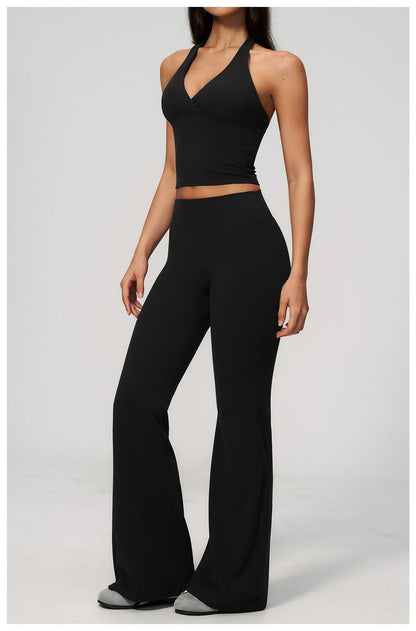Apex Ritual – Yoga Set 2PCS Women – Gym Legging Fitness Bra Crop Top Long Sleeve Sports Suits