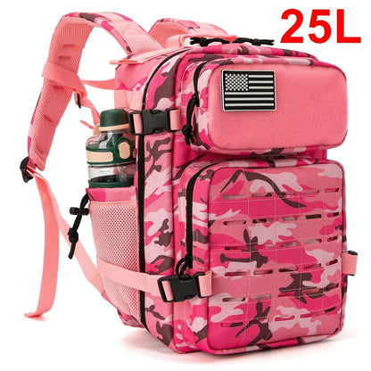 Apex Ritual – Tactical Molle Backpack 25L/45L – Military-Style Gym & Outdoor Hiking Rucksack