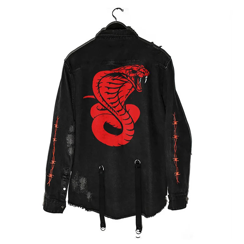 Apex Ritual – Gym Mens Denim Jacket – Fashion Motorcycle Jeans Jacket Casual Sports Fitness Coat