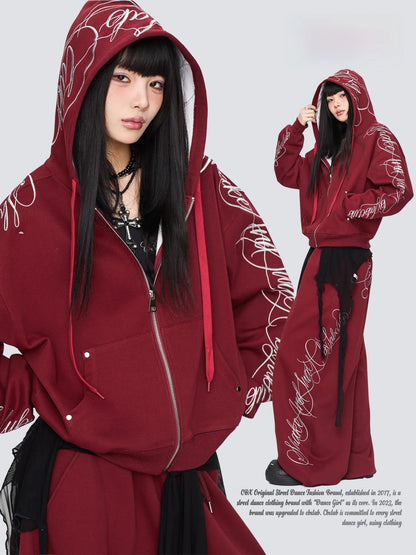 Apex Ritual – Gothic Thorn Body Set – Heavy Duty Hoodie & Sport Pants Women