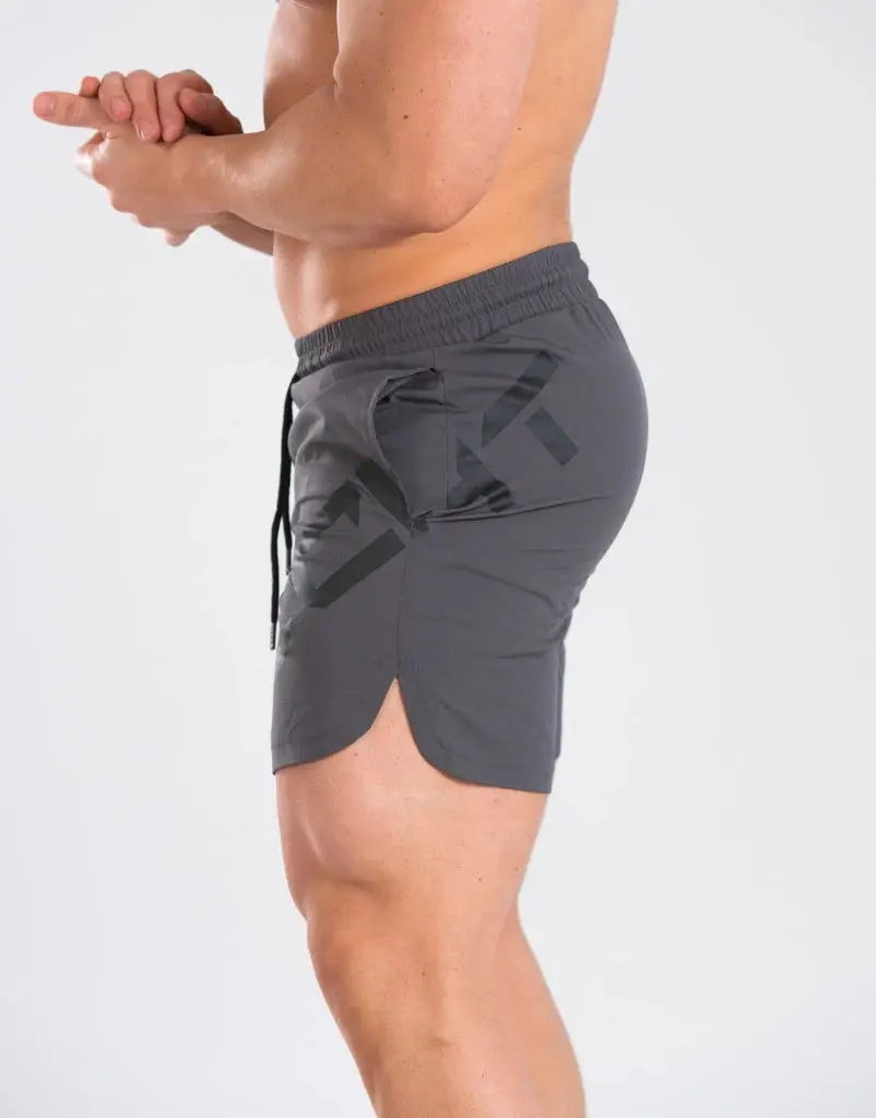 Apex Ritual – メンズ 夏用 ジム フィットネス スキニー カジュアル ショートパンツ – 速乾性 バスケットボール ジョガー スウェットパンツ
