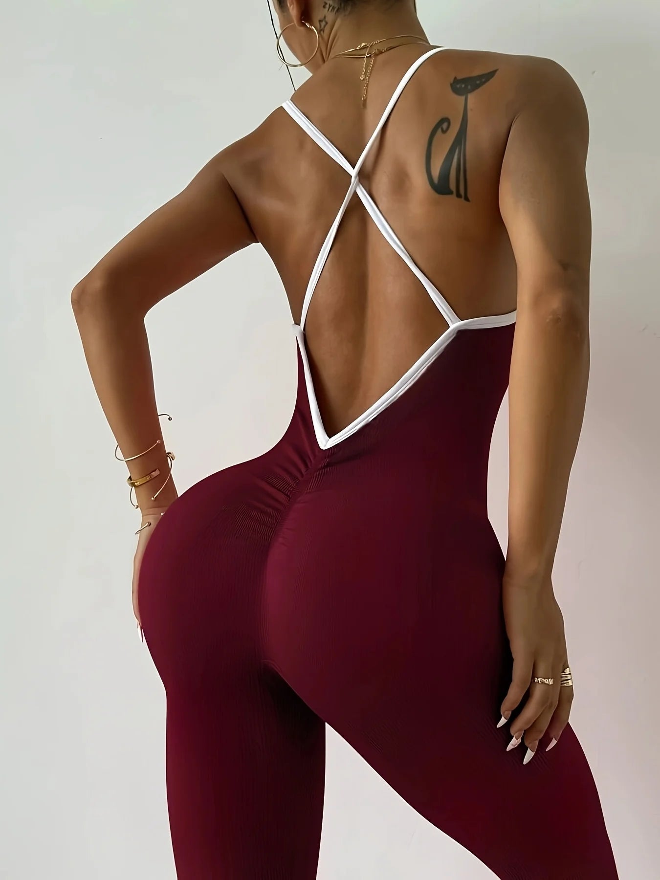 Apex Ritual – Women's One-Piece Sports Romper – Running & Gym Workout Jumpsuit