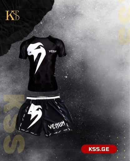 Apex Ritual – Men's Martial Arts & Boxing Casual Set – Short-Sleeve Shorts Set