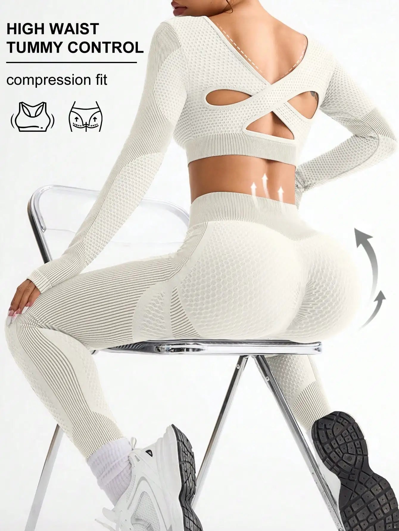 Apex Ritual – Women's 2-Piece Seamless Yoga Set – Bra & Leggings