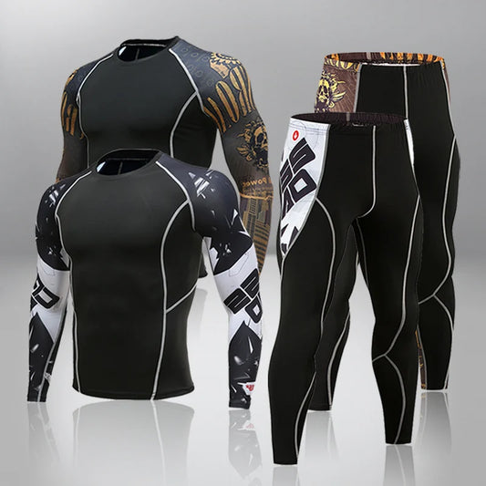 Apex Ritual – Men's Thermal Underwear Sets Compression Sport Suit – Quick Drying Long Johns
