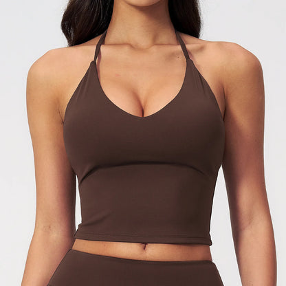 Apex Ritual – Yoga Tank Top Summer Women Deep-V – Fitness Shockproof Push Up Running Vest