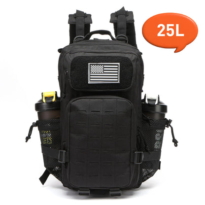 Apex Ritual – Tactical Molle Hunting Backpack 25L/50L – EDC Gym & Outdoor Hiking Rucksack with Bottle Holders