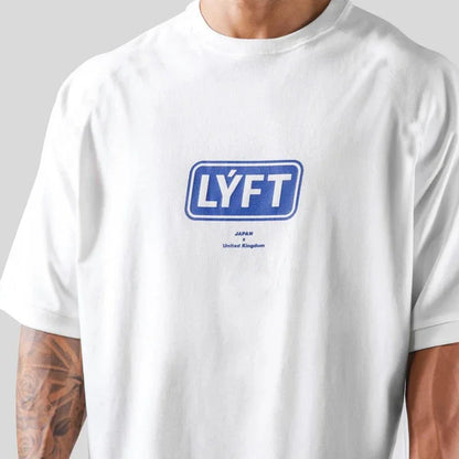 Apex Ritual – Oversized Men's Letter Print Sports Tee – Training Streetwear T-Shirt