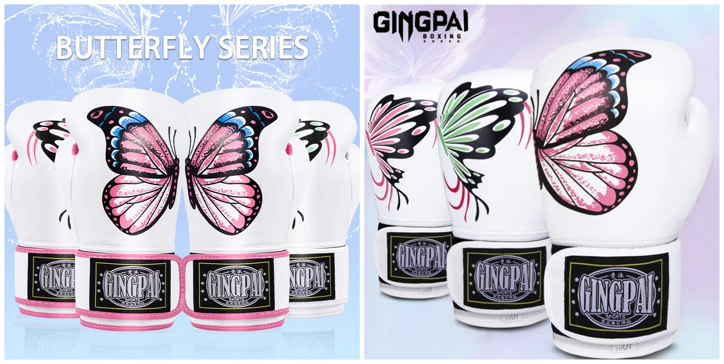 Apex Ritual – Women's 6-12oz Pink Butterfly Boxing Gloves – Muay Thai, MMA & Kickboxing Training