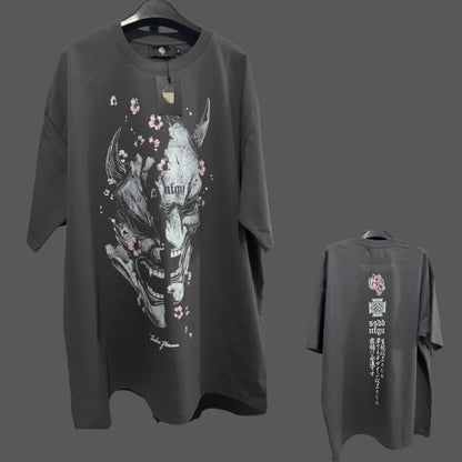 Apex Ritual – Anime Print Men's Crewneck T-Shirt – Loose Casual Fitness Training Cotton Tee