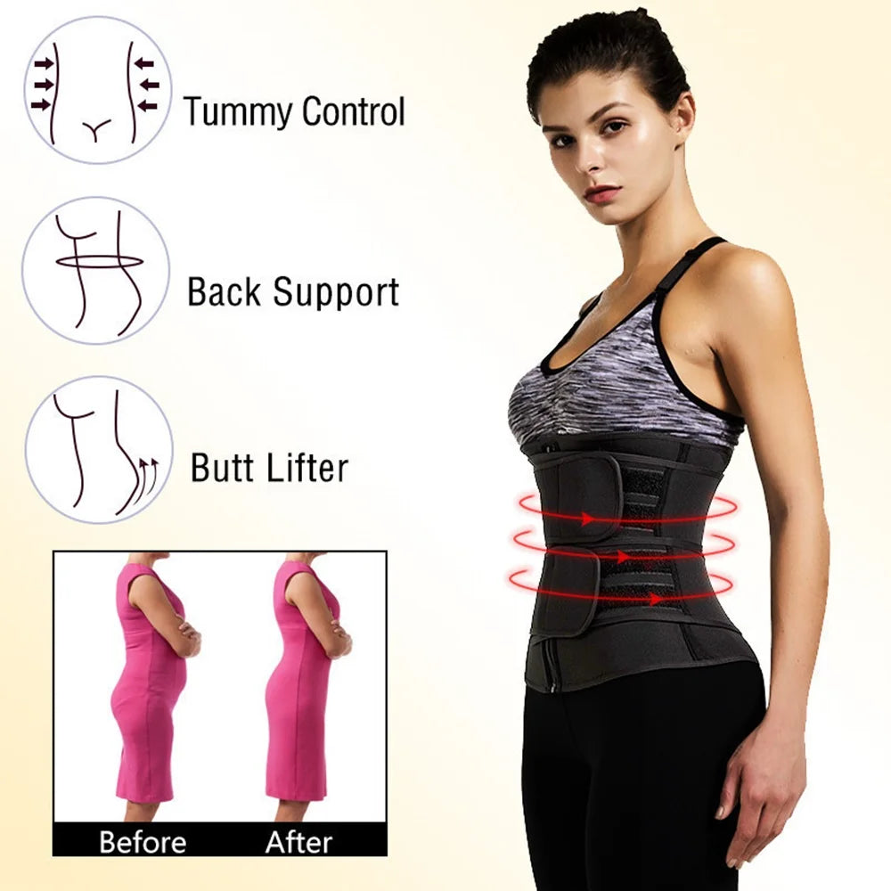 Apex Ritual – Waist Trimmer Training Belt – Adjustable Core & Sweat Support