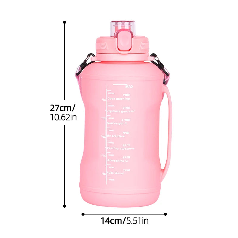 Apex Ritual – 2L Portable Silicone Water Bottle with Handle – Outdoor Sports & Gym Water Cup