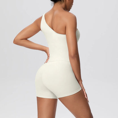 Apex Ritual Women's 2-Piece Sports Set – Push-Up Bra & Shorts