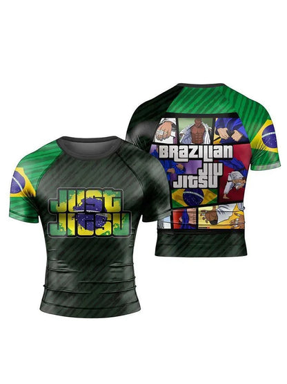 Apex Ritual – BJJ Quick-Dry T-Shirt – Brazilian Jiu-Jitsu Grappling Short Sleeve Sport Top