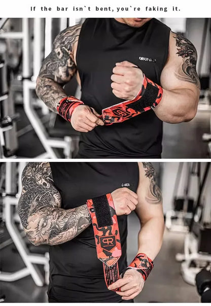 Apex Ritual – Camouflage Weightlifting Wrist Strap – Gym Fitness Wrist Wraps Band Strength Training (1 Pair)