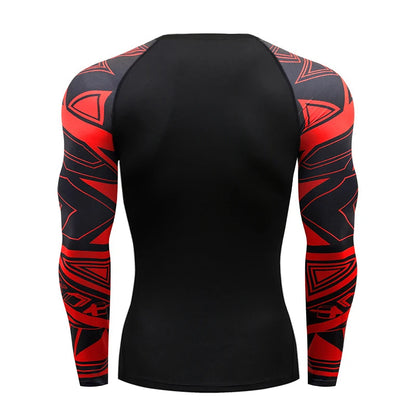 Apex Ritual – MMA Long Sleeve Rashguard – BJJ Muay Thai Compression Shirt Gym Boxing Jersey