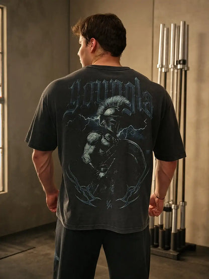 Apex Ritual Spartan Cotton T-Shirt – Loose-Fit Graphic Training Tee