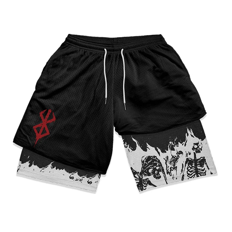 Apex Ritual – Men's 2-in-1 Training Shorts – Quick-Dry Double-Layered Gym Running Shorts