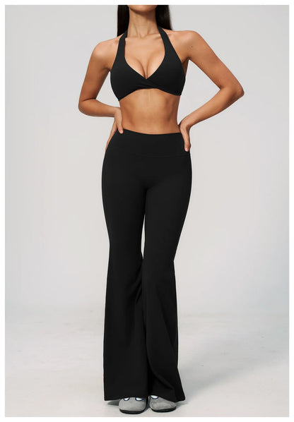 Apex Ritual – Yoga Set 2PCS Women – Gym Legging Fitness Bra Crop Top Long Sleeve Sports Suits