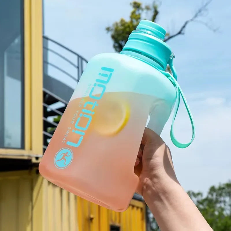 Apex Ritual – 2L Sports Water Bottle with Straw – Large Capacity Fitness Drinking Bottle with Scale