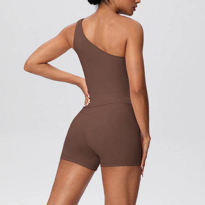 Apex Ritual Women's 2-Piece Sports Set – Push-Up Bra & Shorts