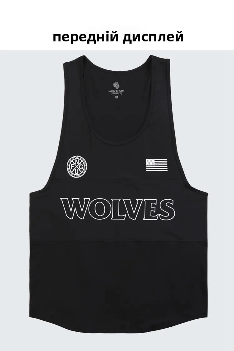 Apex Ritual – Wolf Head Basketball Training T-Shirt – Breathable High Elasticity Moisture-Wicking