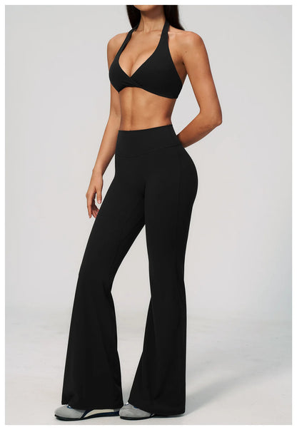 Apex Ritual – Yoga Set 2PCS Women – Gym Legging Fitness Bra Crop Top Long Sleeve Sports Suits