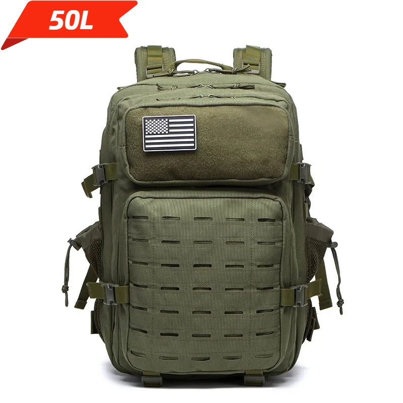 Apex Ritual – Tactical Molle Hunting Backpack 25L/50L – EDC Gym & Outdoor Hiking Rucksack with Bottle Holders