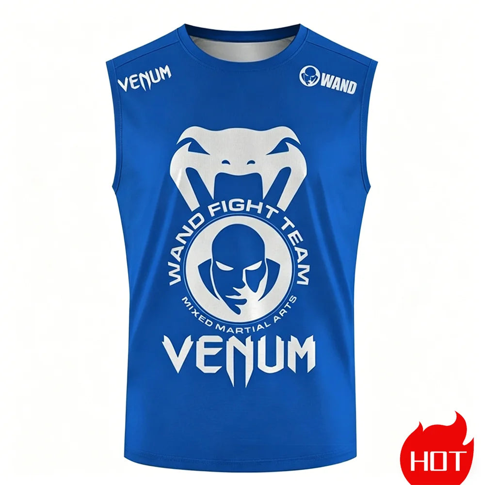 Apex Ritual – Men's 3D Snakehead Fitness Tank Top – Breathable Oversized Sleeveless Graphic Shirt