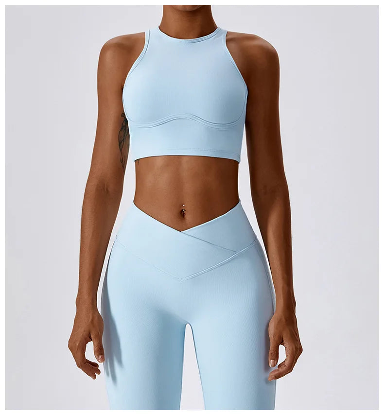 APEX RITUAL Women's High-Impact Sports Bra – Seamless Shockproof Support