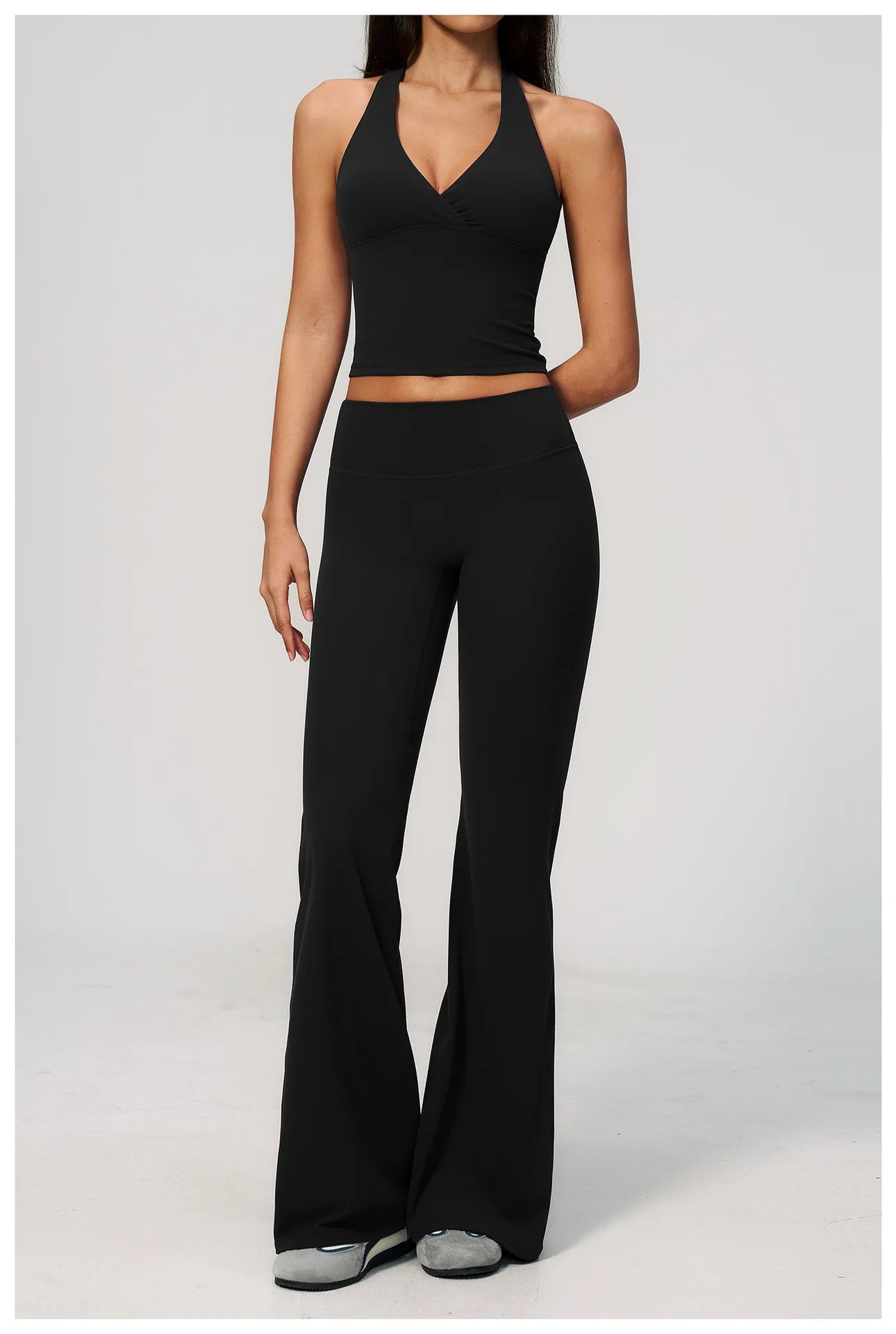 Apex Ritual – Yoga Set 2PCS Women – Gym Legging Fitness Bra Crop Top Long Sleeve Sports Suits