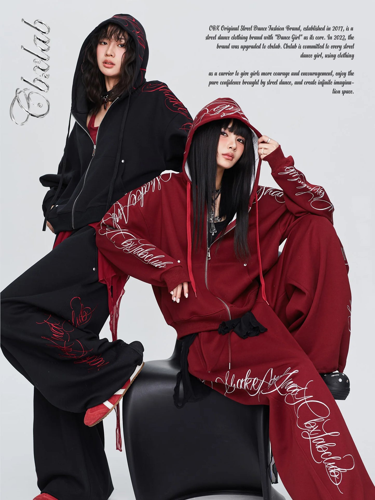 Apex Ritual – Gothic Thorn Body Set – Heavy Duty Hoodie & Sport Pants Women