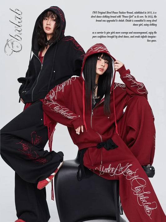 Apex Ritual – Gothic Thorn Body Set – Heavy Duty Hoodie & Sport Pants Women