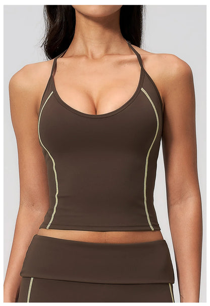 Apex Ritual – High Elastic Yoga Tank Top Women – Sports Vest Quick-Dry Workout Slim Gym Bra