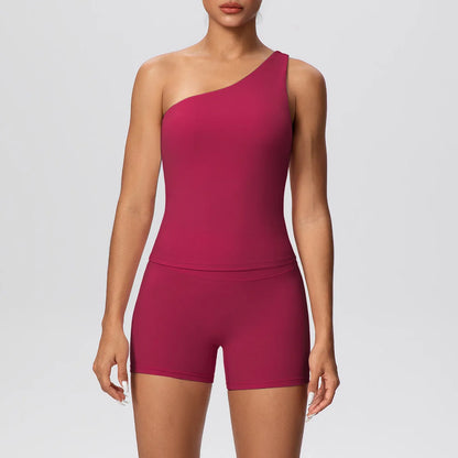 Apex Ritual Women's 2-Piece Sports Set – Push-Up Bra & Shorts