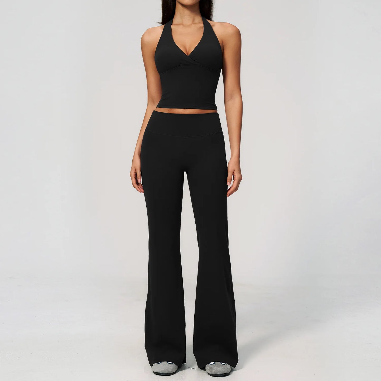 Apex Ritual – Yoga Set 2PCS Women – Gym Legging Fitness Bra Crop Top Long Sleeve Sports Suits