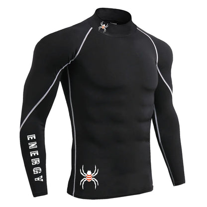 Apex Ritual – Men's Long Sleeve Compression Running T-Shirt – Quick-Dry Bodybuilding Fitness Top