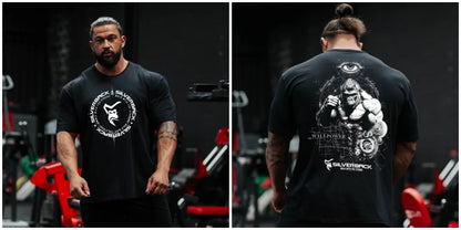 Apex Ritual Cotton Training Tee – Loose-Fit Round-Neck Gym & Sport Shirt
