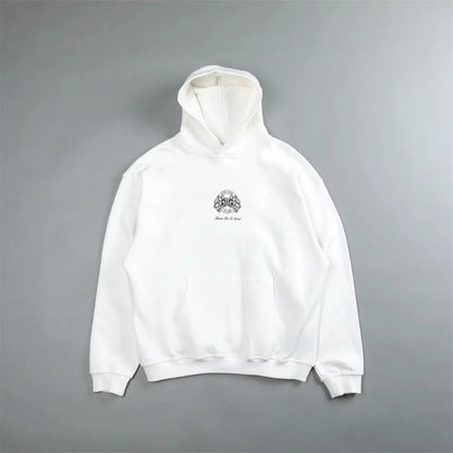 Apex Ritual – Retro Wolf Head Backprint Hoodie – Fleece Lined Sweatshirt Men & Women