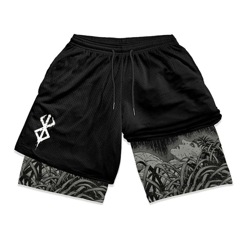 Apex Ritual – Men's 2-in-1 Training Shorts – Quick-Dry Double-Layered Gym Running Shorts