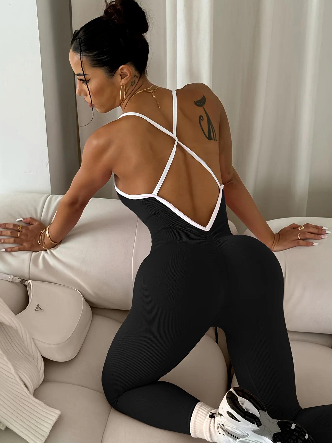 Apex Ritual – Women's One-Piece Sports Romper – Running & Gym Workout Jumpsuit