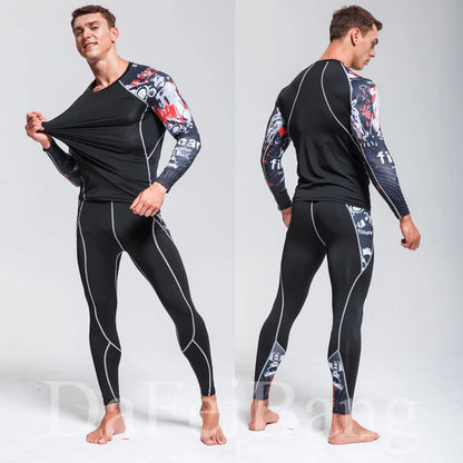 Apex Ritual – Men's Thermal Underwear Sets Compression Sport Suit – Quick Drying Long Johns