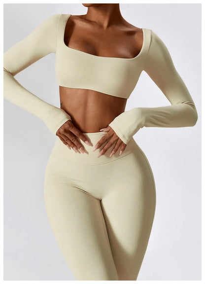 Apex Ritual – Yoga Set 2PCS Seamless Women Sportswear – Gym Legging Fitness Bra Crop Top