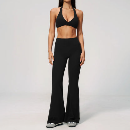 Apex Ritual – Yoga Set 2PCS Women – Gym Legging Fitness Bra Crop Top Long Sleeve Sports Suits