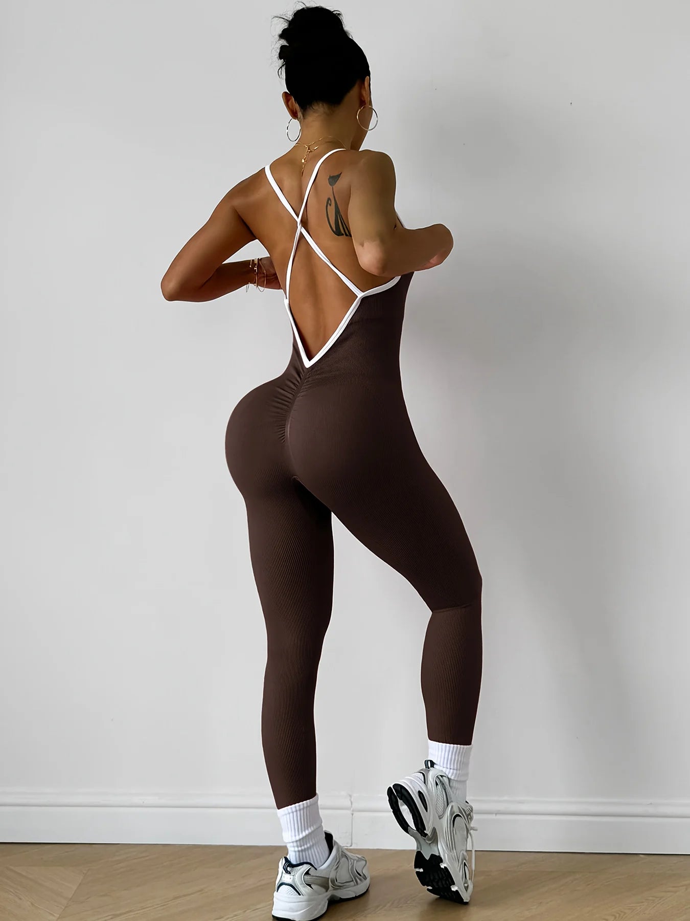 Apex Ritual – Women's One-Piece Sports Romper – Running & Gym Workout Jumpsuit