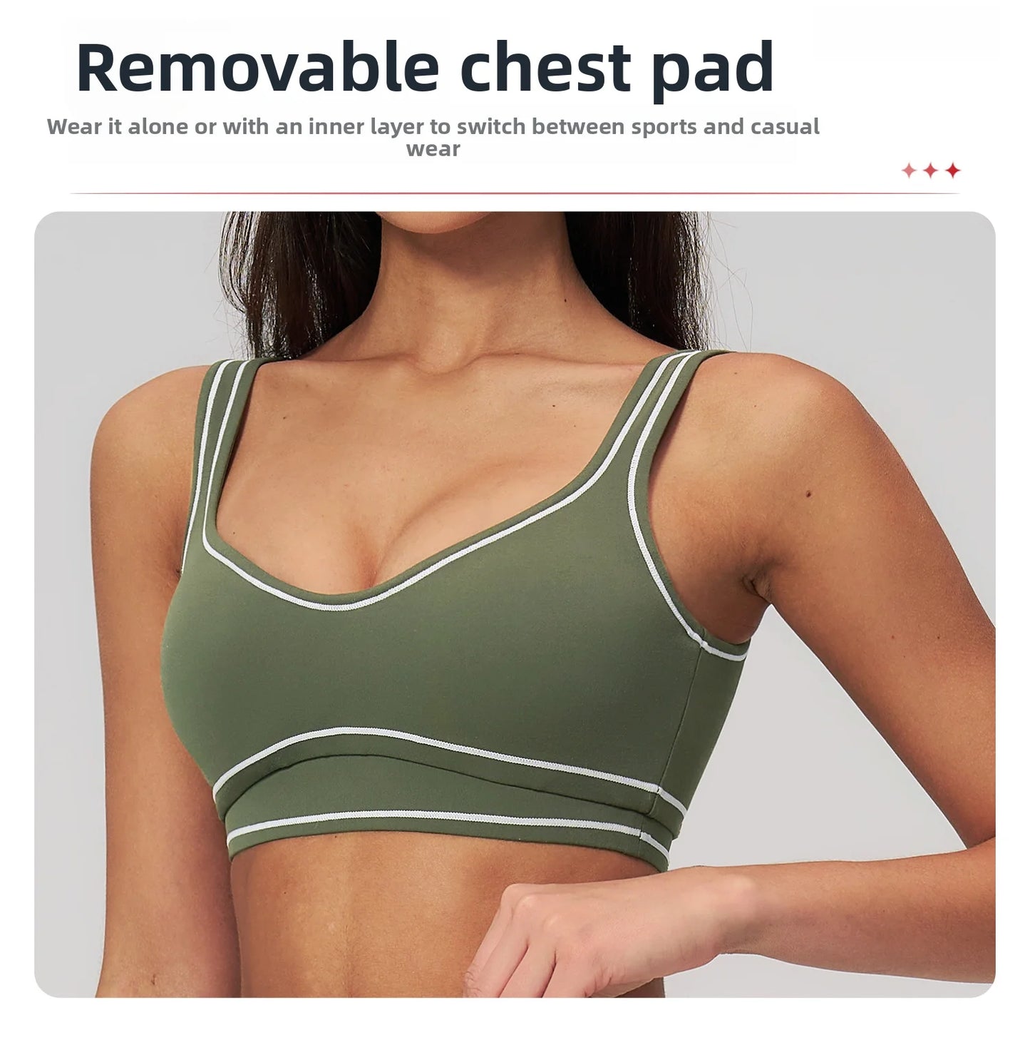 Apex Ritual – Breathable Sports Bra Women – Shockproof Push Up Gym Crop Top Summer Yoga Bra