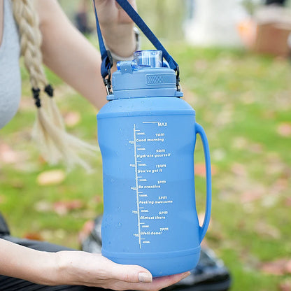 Apex Ritual – 2L Portable Silicone Water Bottle with Handle – Outdoor Sports & Gym Water Cup