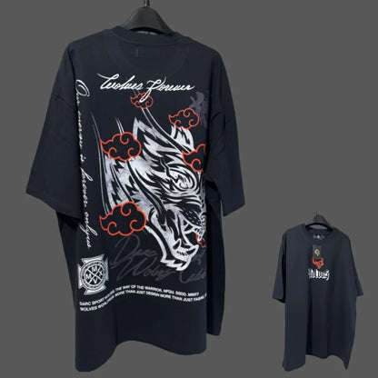 Apex Ritual – Anime Print Men's Crewneck T-Shirt – Loose Casual Fitness Training Cotton Tee
