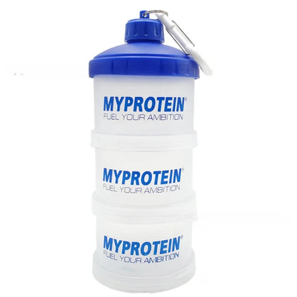 Apex Ritual – 3-Layer Portable Protein Powder Box – Fitness Supplement Funnel Container